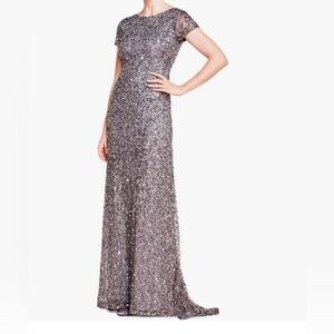 Elegant Sequin Evening Gown